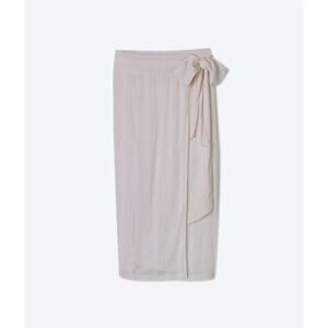 NEW Summersalt Womens L Viscose The Easy Breezy Voile Sarong Sand Dollar Stripe